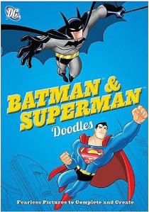 You can get your own copy of Batman & Superman Doodles for $12.95. ISBN 978-0-7624-4847-0